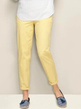 Talbots The Weekend Chino Pant Butter Yellow 12